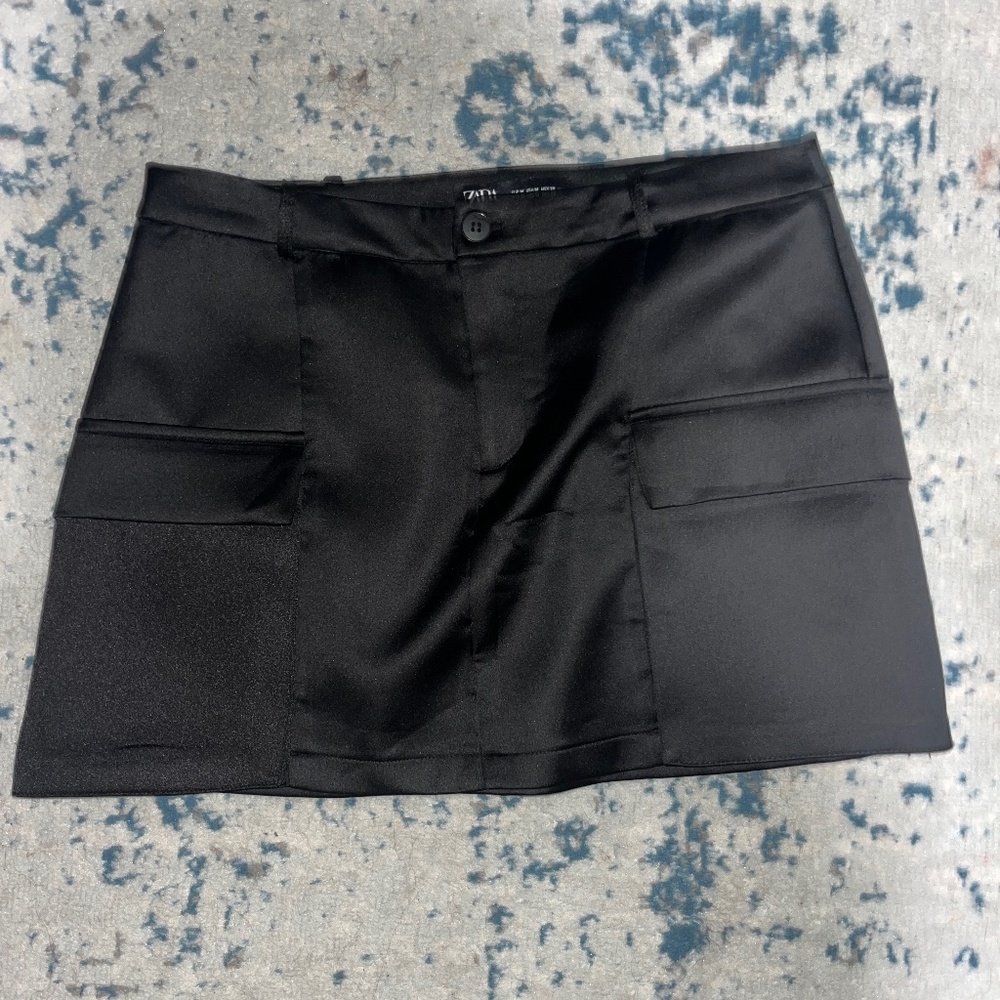 Zara black mini skirt